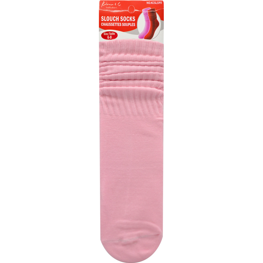 Slouch Socks 6-8 Babe Pink (6pair/Pack) Slouch Socks 6-8 Babe Pink (6pair/Pack)